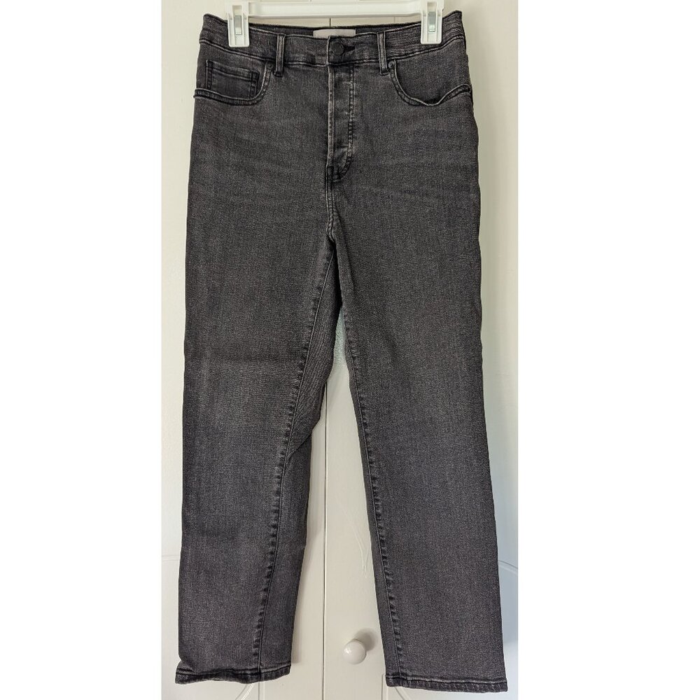 🖤Everlane Button Fly High Rise Washed Black Cigarette Stretchy Ankle Jeans | 31